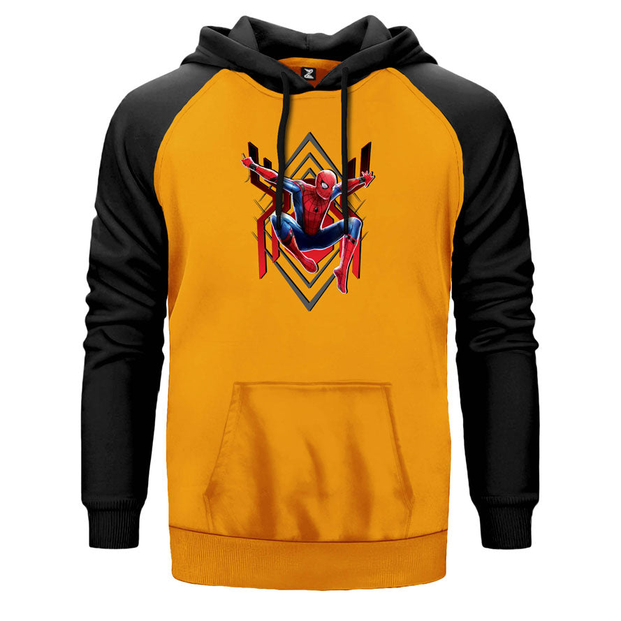 Spiderman Jump Çift Renk Reglan Kol Sweatshirt