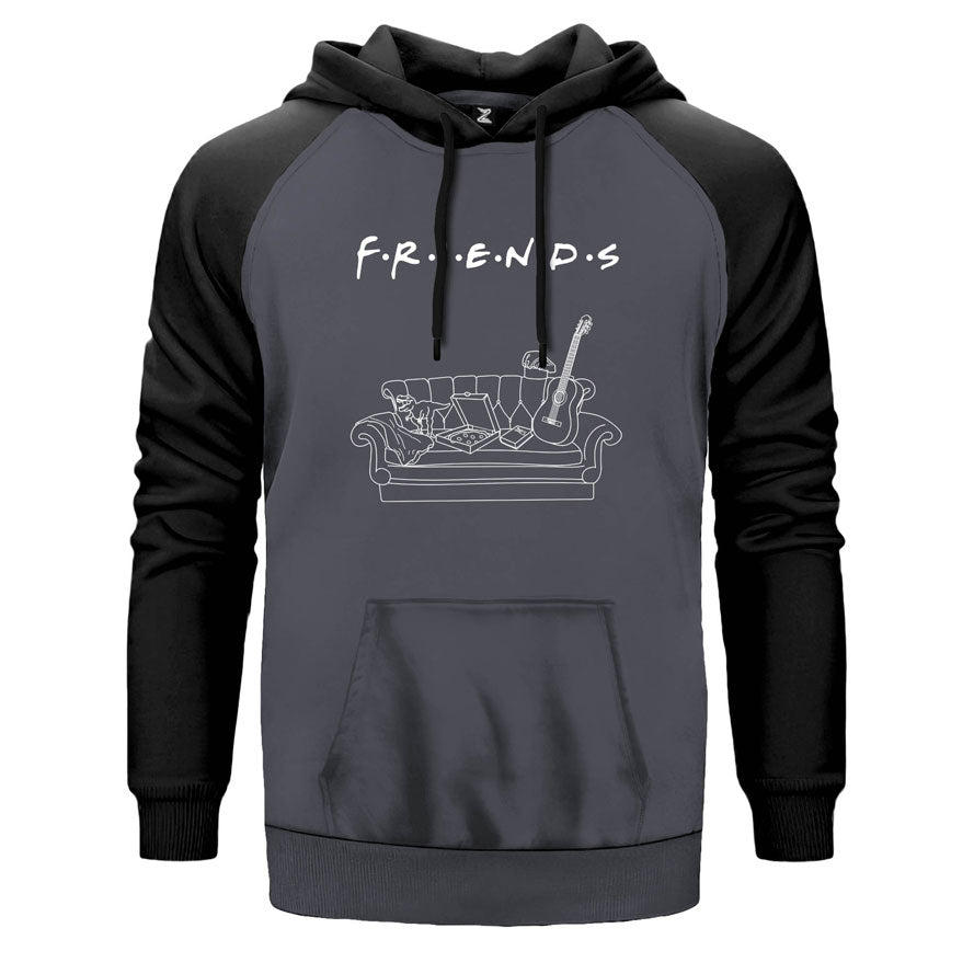 Friends Home Çift Renk Reglan Kol Sweatshirt