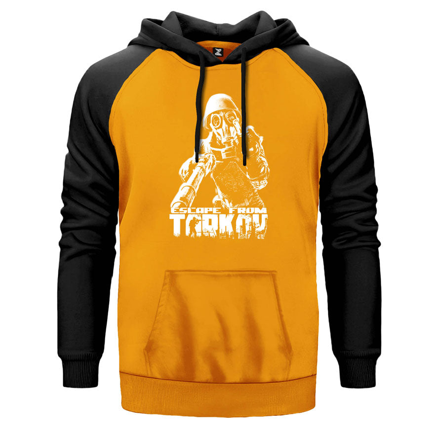 Escape from Tarkov Middle Finger Çift Renk Reglan Kol Sweatshirt