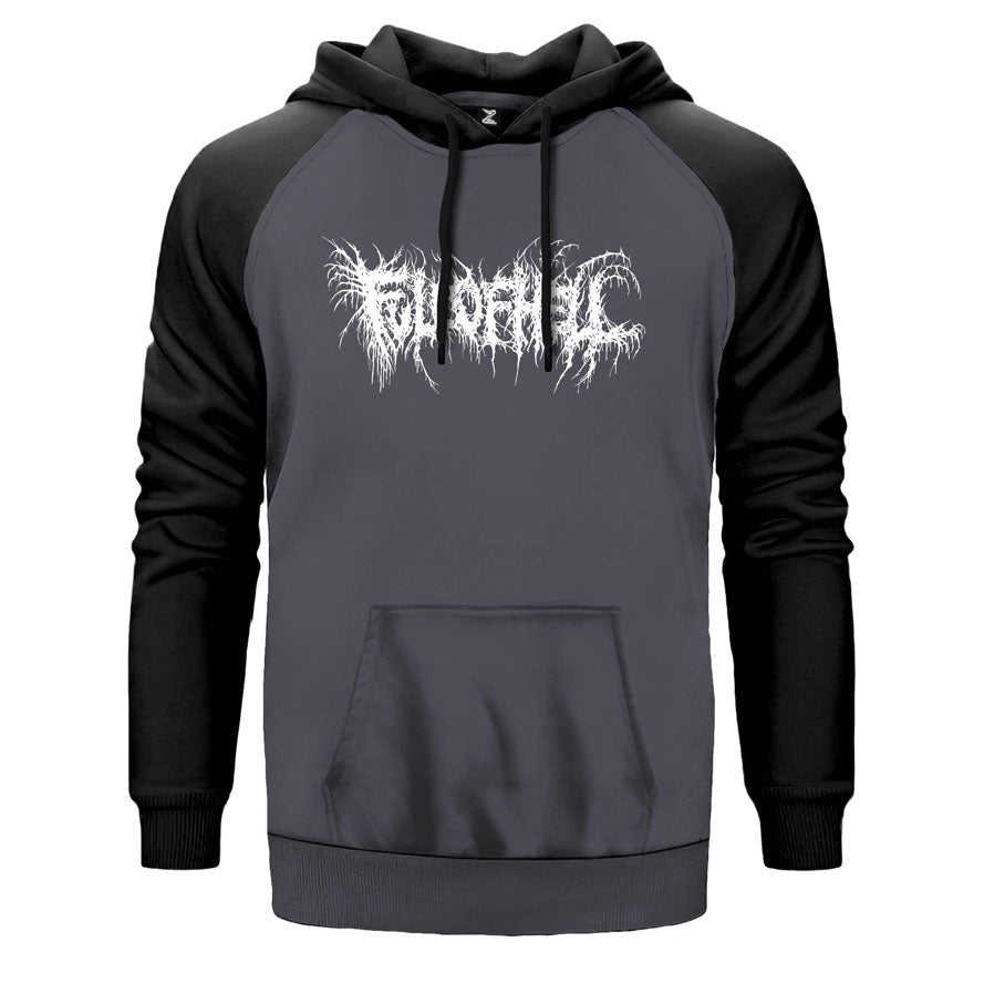 Full of Hell Çift Renk Reglan Kol Sweatshirt