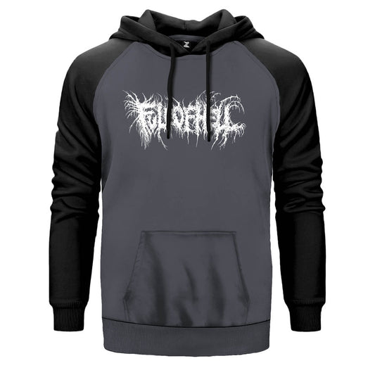 Full of Hell Çift Renk Reglan Kol Sweatshirt