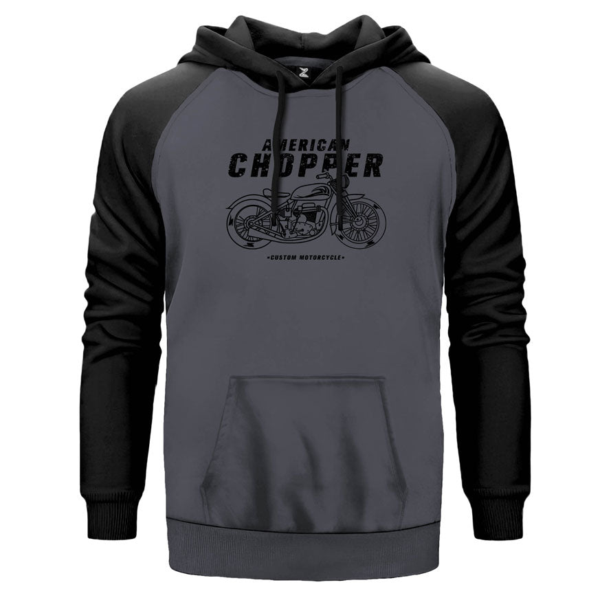 American Chopper Çift Renk Reglan Kol Sweatshirt