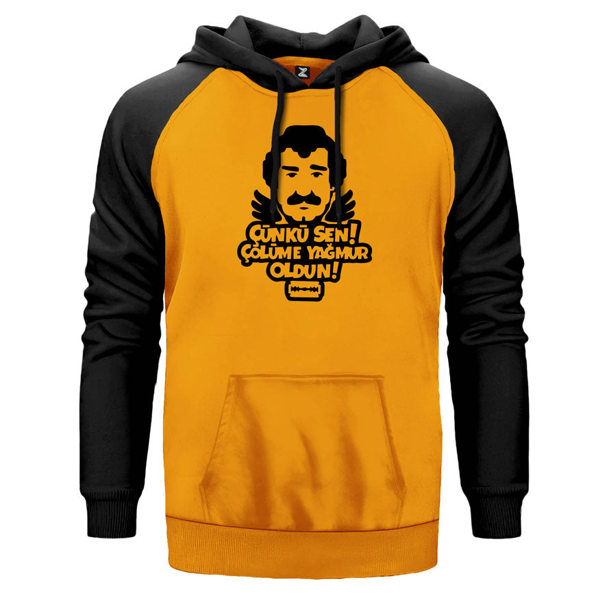 Müslüm Gürses Çölüme Yağmur Oldun Çift Renk Reglan Kol Sweatshirt