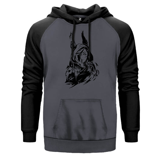 League of Legends Xayah Çift Renk Reglan Kol Sweatshirt