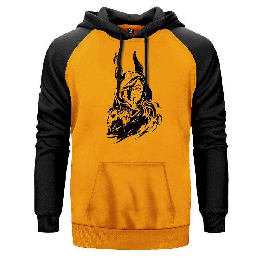 League of Legends Xayah Çift Renk Reglan Kol Sweatshirt