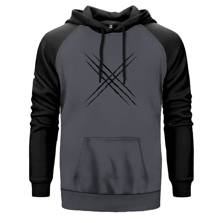 X Men Logo Çift Renk Reglan Kol Sweatshirt