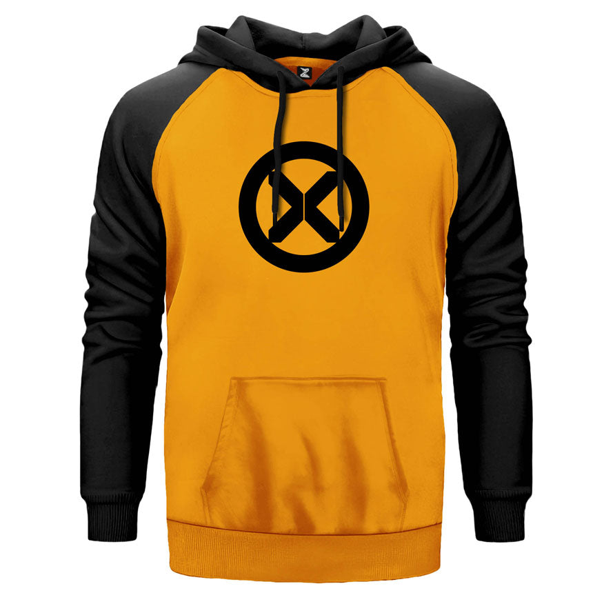 X Men Logo2 Çift Renk Reglan Kol Sweatshirt