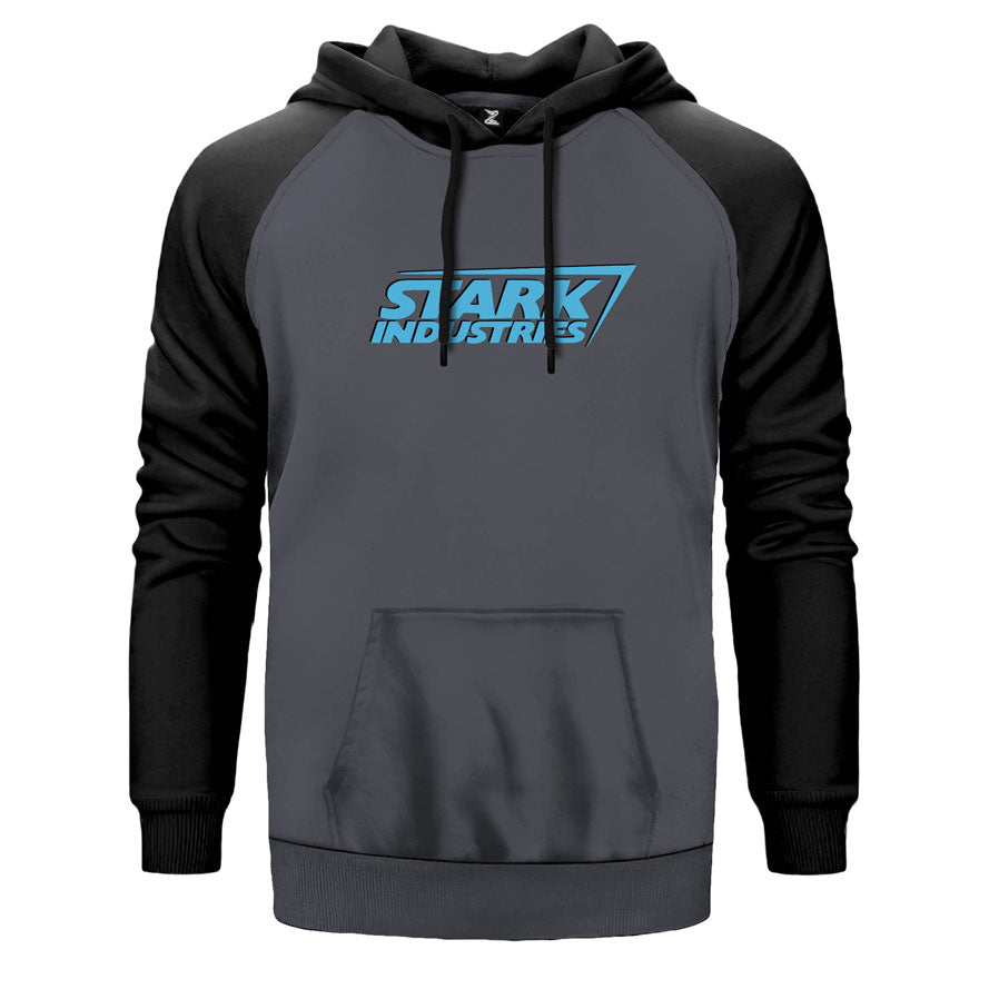 Stark Industries Çift Renk Reglan Kol Sweatshirt