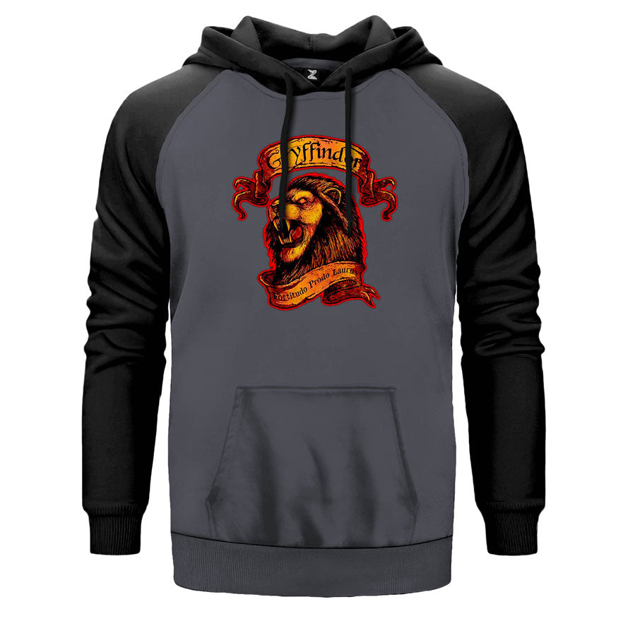 Harry Potter Gryffindor Official Çift Renk Reglan Kol Sweatshirt