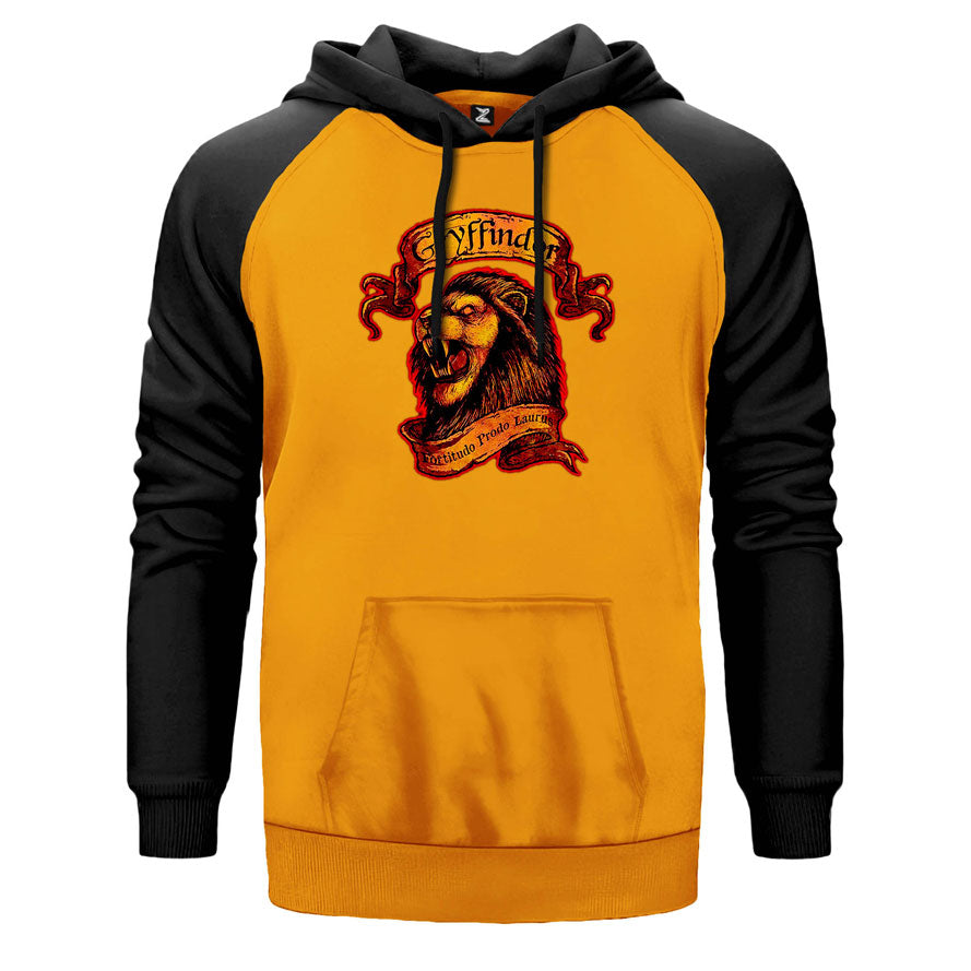 Harry Potter Gryffindor Official Çift Renk Reglan Kol Sweatshirt