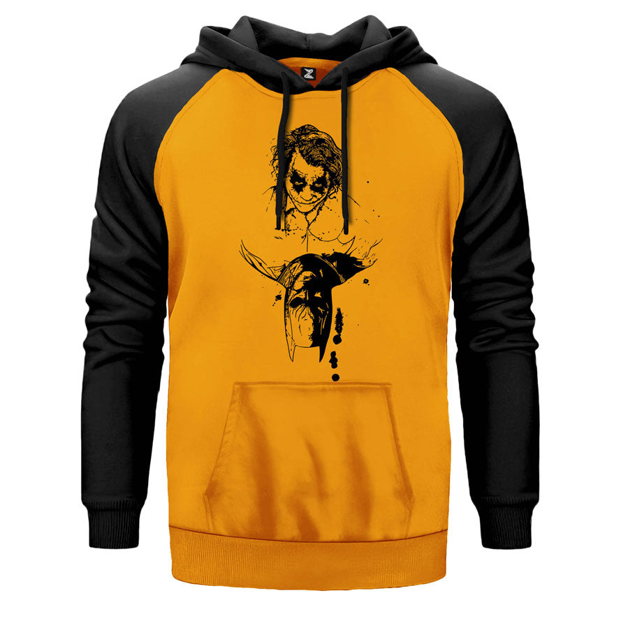 Batman vs Joker Çift Renk Reglan Kol Sweatshirt