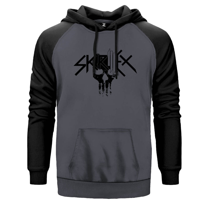 Skrillex Punisher Çift Renk Reglan Kol Sweatshirt