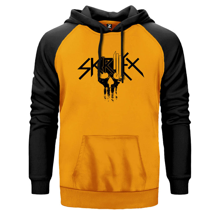 Skrillex Punisher Çift Renk Reglan Kol Sweatshirt