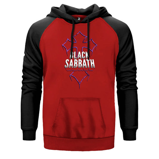 Black Sabbath Cross Çift Renk Reglan Kol Sweatshirt