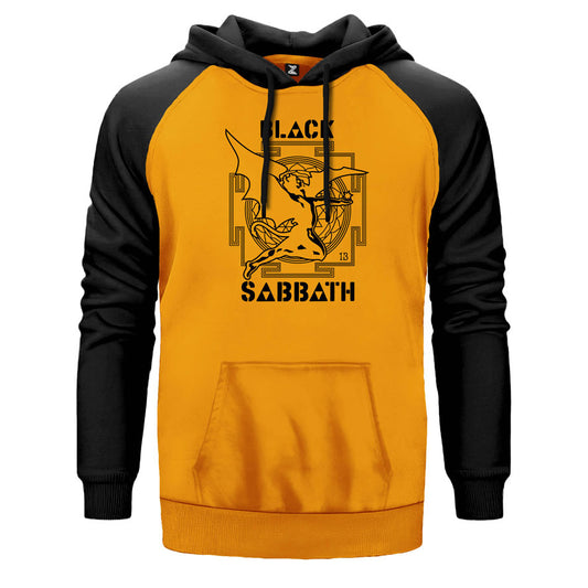 Black Sabbath 13 Angel Çift Renk Reglan Kol Sweatshirt