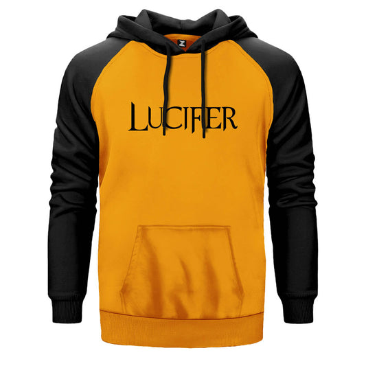 Lucifer Text Çift Renk Reglan Kol Sweatshirt