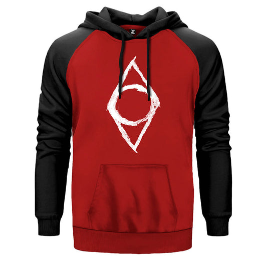 Skyrim Shdowmark Çift Renk Reglan Kol Sweatshirt