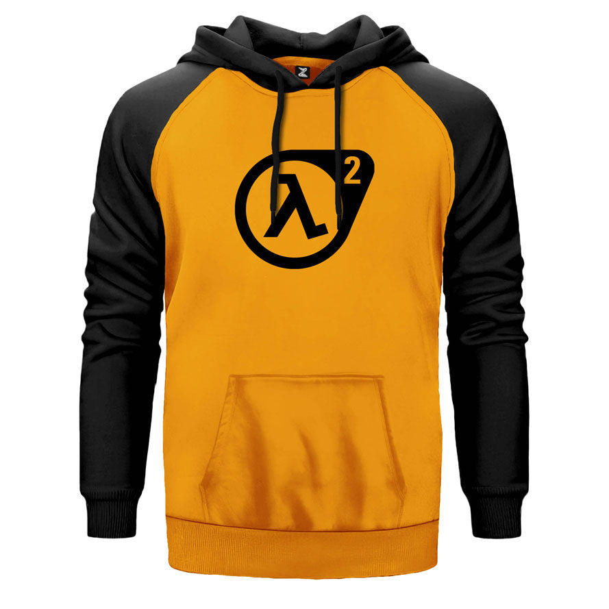 Half Life 2 Logo Çift Renk Reglan Kol Sweatshirt