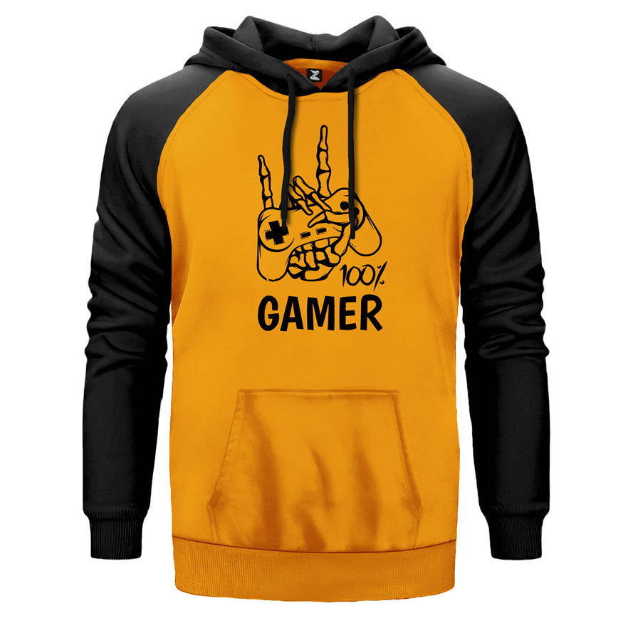 Gamer %100 Çift Renk Reglan Kol Sweatshirt