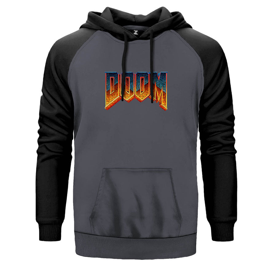 Doom Vintage Çift Renk Reglan Kol Sweatshirt