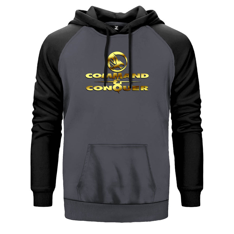 Command & Conquer Logo 2 Çift Renk Reglan Kol Sweatshirt