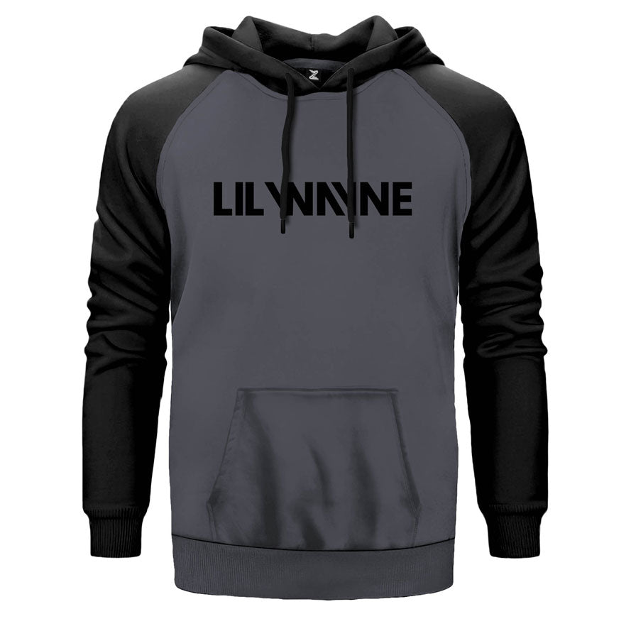 Lil Wayne Text Çift Renk Reglan Kol Sweatshirt