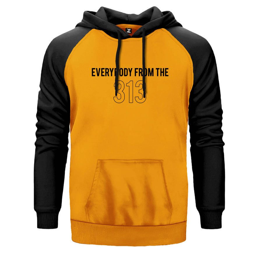 Eminem Everybod From The 313 Çift Renk Reglan Kol Sweatshirt