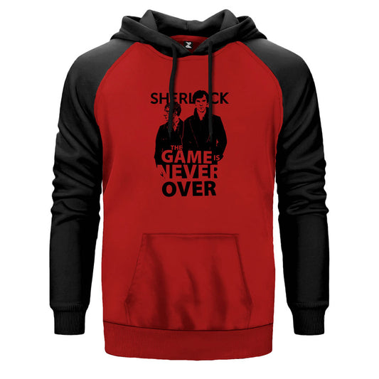 Sherlock Holmes The Game is Never Çift Renk Reglan Kol Sweatshirt