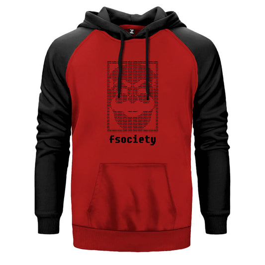 Mr.Robot Fsociety Binary 2 Çift Renk Reglan Kol Sweatshirt