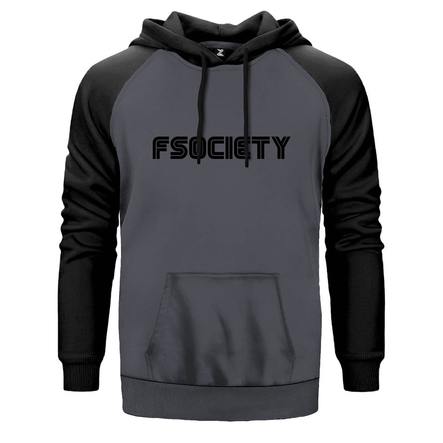 Mr.Robot Fsociety Çift Renk Reglan Kol Sweatshirt