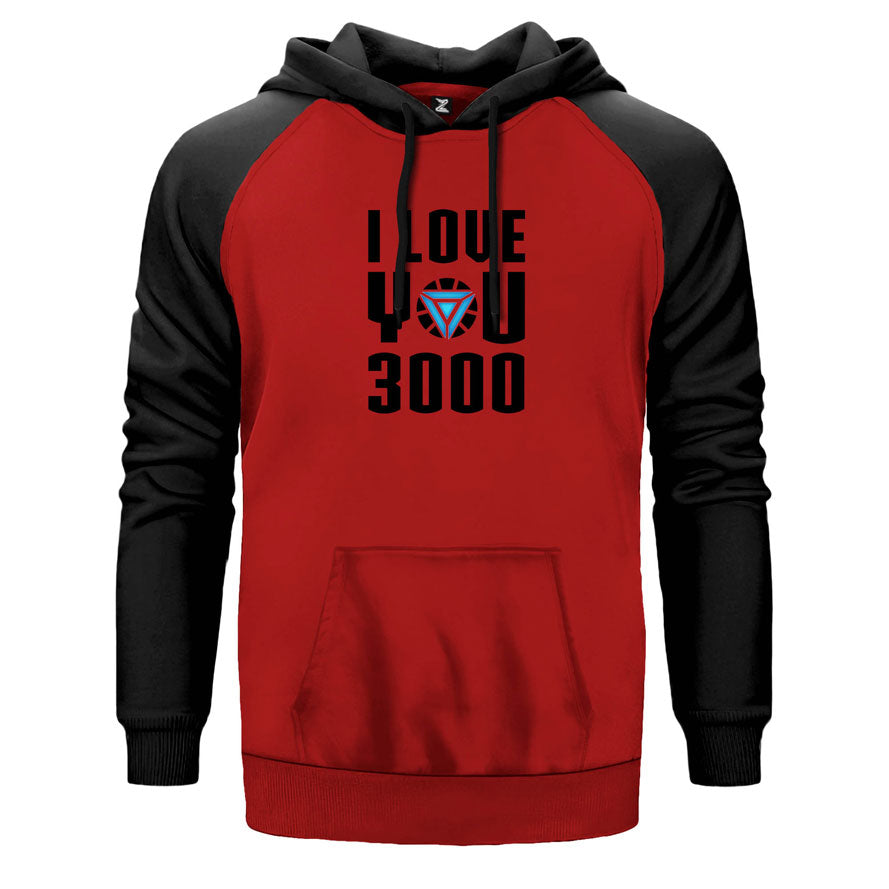 Iron Man Love 3000 Çift Renk Reglan Kol Sweatshirt