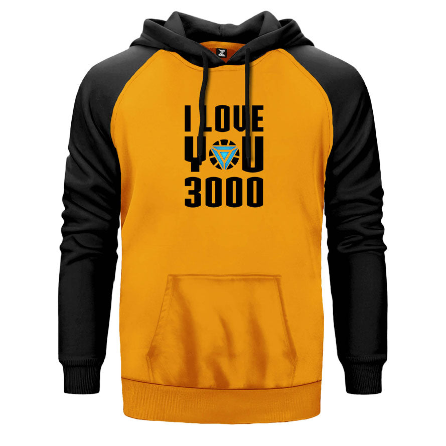 Iron Man Love 3000 Çift Renk Reglan Kol Sweatshirt