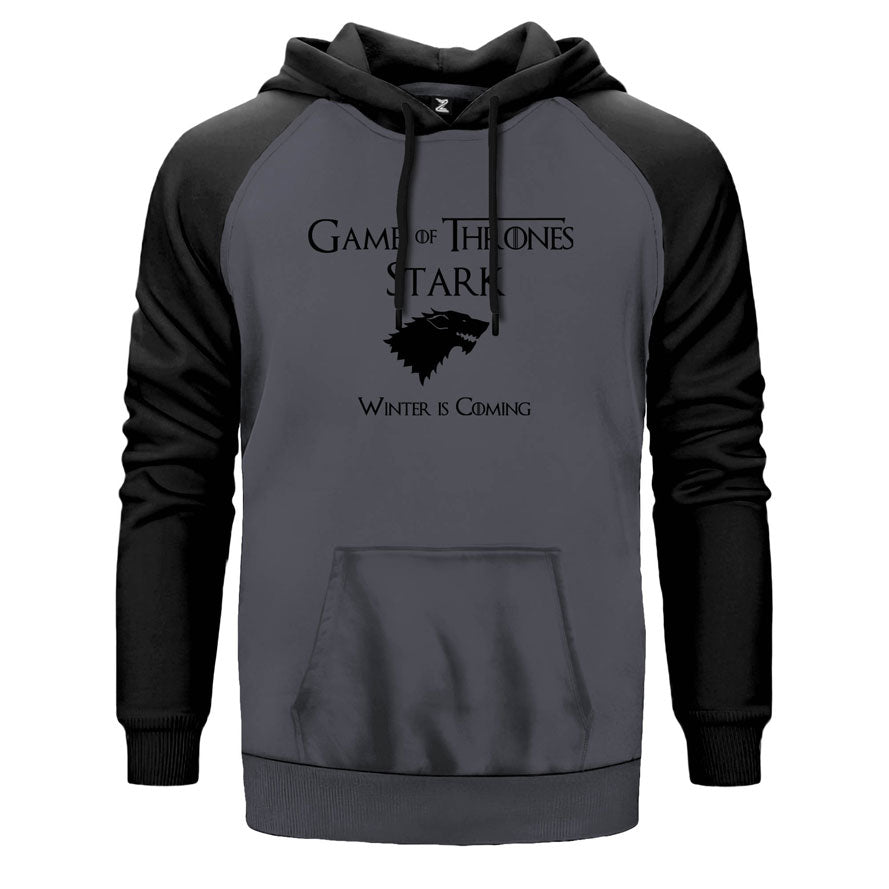 Game of Thrones Stark Çift Renk Reglan Kol Sweatshirt