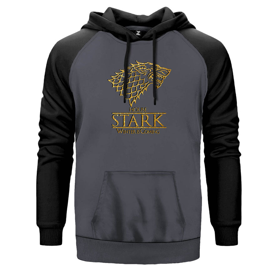 House Stark Winter is Coming Çift Renk Reglan Kol Sweatshirt