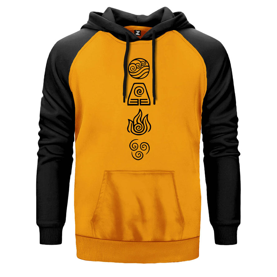 Avatar Four Elements Çift Renk Reglan Kol Sweatshirt