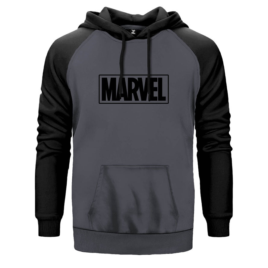 Marvel Logo Çift Renk Reglan Kol Sweatshirt