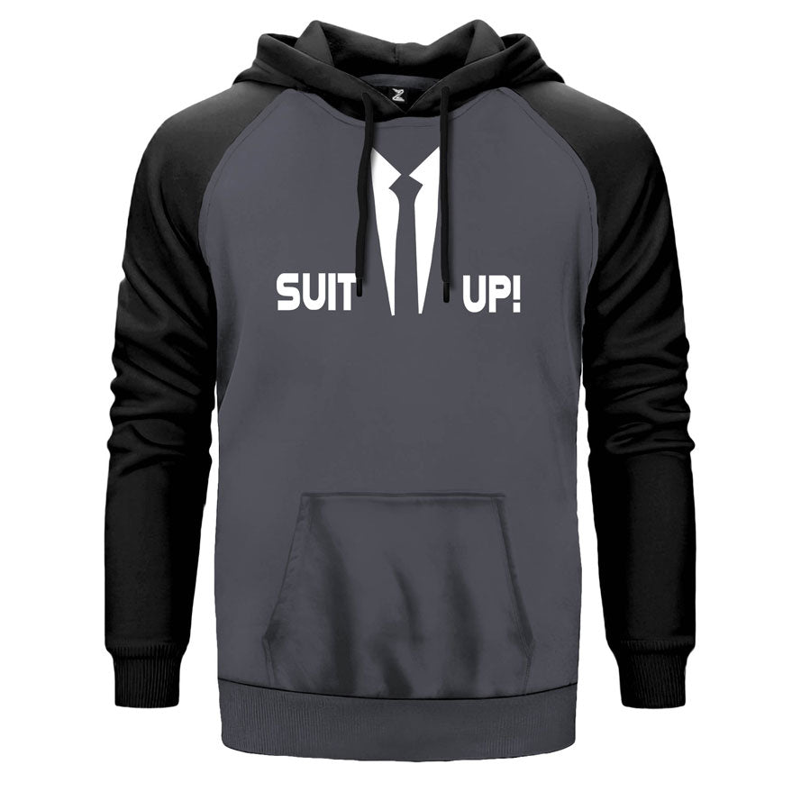 How I Met Your Mother Suit Up Çift Renk Reglan Kol Sweatshirt