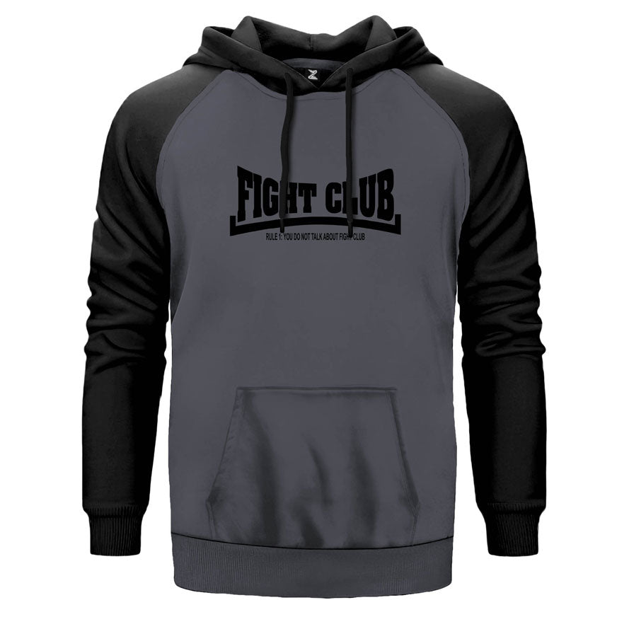 Fight Club Rule 1 Çift Renk Reglan Kol Sweatshirt