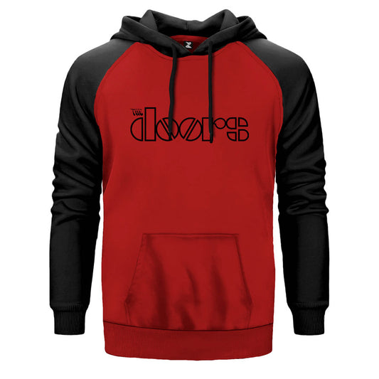 The Doors Outline Çift Renk Reglan Kol Sweatshirt