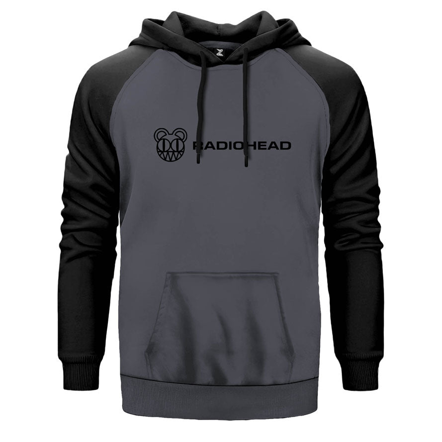 Radiohead Logo Çift Renk Reglan Kol Sweatshirt