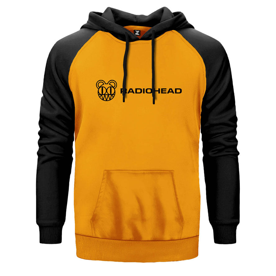 Radiohead Logo Çift Renk Reglan Kol Sweatshirt