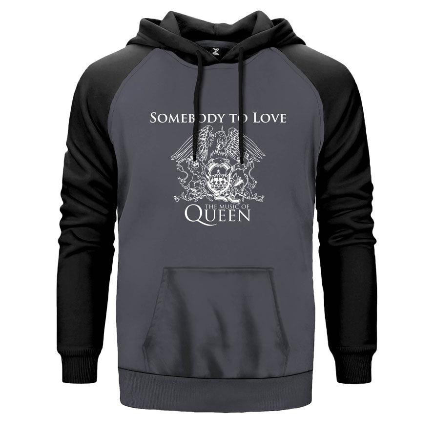 Queen Somebody to Love Çift Renk Reglan Kol Sweatshirt