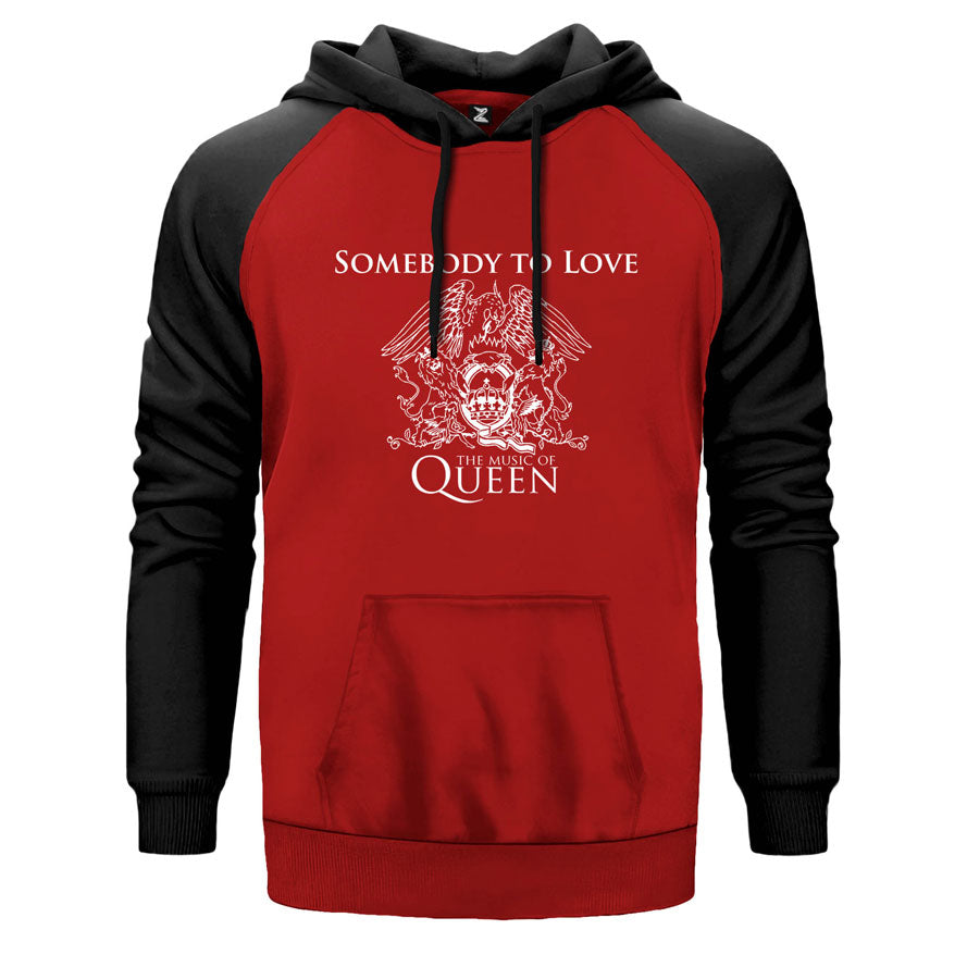 Queen Somebody to Love Çift Renk Reglan Kol Sweatshirt