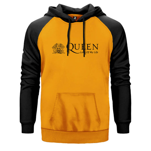 Queen Love of My Life Çift Renk Reglan Kol Sweatshirt