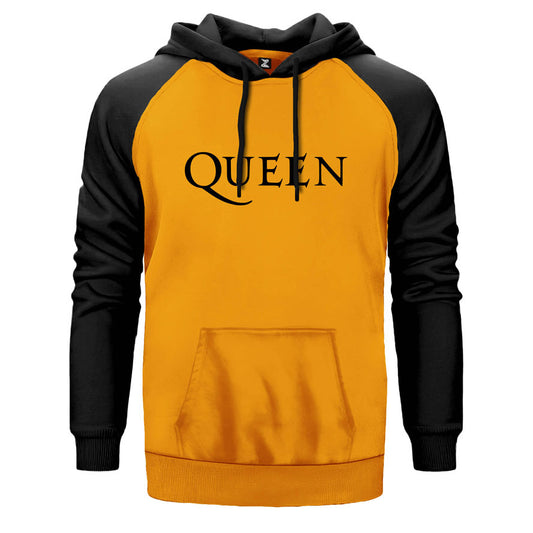 Queen Logo Çift Renk Reglan Kol Sweatshirt