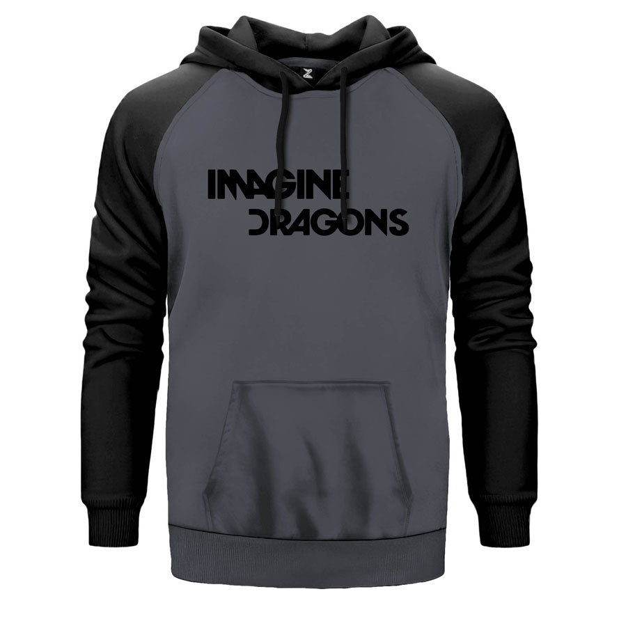Imagine Dragons Logo Çift Renk Reglan Kol Sweatshirt