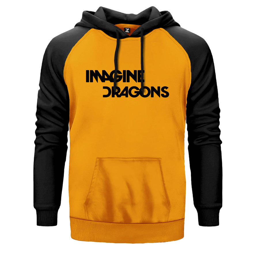 Imagine Dragons Logo Çift Renk Reglan Kol Sweatshirt