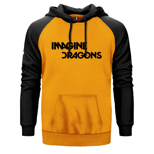 Imagine Dragons Logo Çift Renk Reglan Kol Sweatshirt