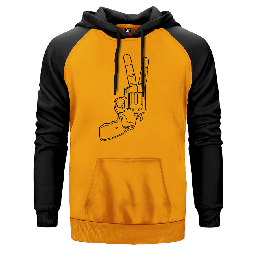 Guns Victory Çift Renk Reglan Kol Sweatshirt