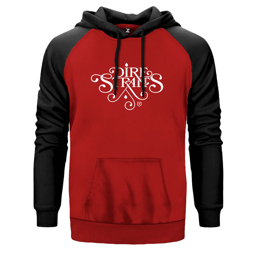 Dire Straits Logo Çift Renk Reglan Kol Sweatshirt